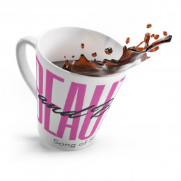 Beautiful & Beloved – Stylish White/Pink 12 oz Latte Mug