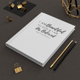 I Am Beautiful to God: Script - White Hardcover Journal
