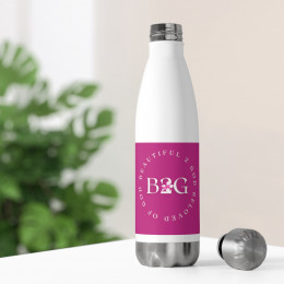 B2G: Beautiful 2 God – Pink 20 oz Insulated Stainless-Steel Water Bottle