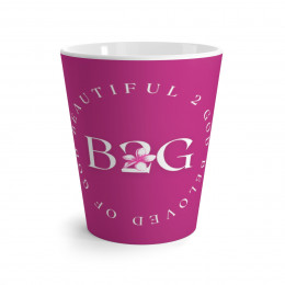 B2G: Beautiful 2 God - Stylish Pink 12 oz Latte Mug