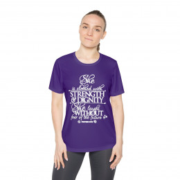 Strength & Dignity - Women's Sports Performance Tee