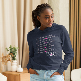 I Am the Beloved of God - Women's Hooded Long-sleeve Tee