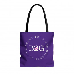 B2G: Beautiful 2 God– Royal Purple Tote Bag