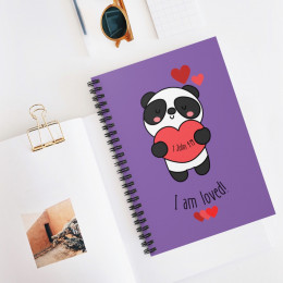 LIMITED EDITION: I AM LOVED - Light Purple Spiral Notebook