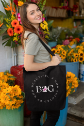 B2G: Beautiful 2 God – Black Tote Bag